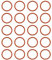 Niuhong 20 Pcs 27 * 2mm Antriebsriemen Für Staubsauger Seitenbürsten Silikon-O-Ringe Staubsauger Ersatzriemen Kompatibel Mit Neato Botvac 65 70 75 D80 D85 D3 D5 D6 D7