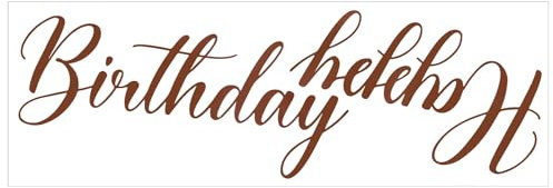 Cartello Happy Birthday per Sfondo, Grande Adesivo Happy Birthday Facile Staccare e Attaccare Decorazione Parete per Compleanno per Arco di Palloncini Feste Baby Shower Oggetti Scena per Foto