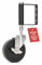 Heavy Duty Gate Wheel 100mm - Castor Wheels For Wooden or Metal Gates & Fences - Spring Loaded Caster Wheel with Lock Brake - 360 Swivel - Shock Absorbing - 100kg Capacity