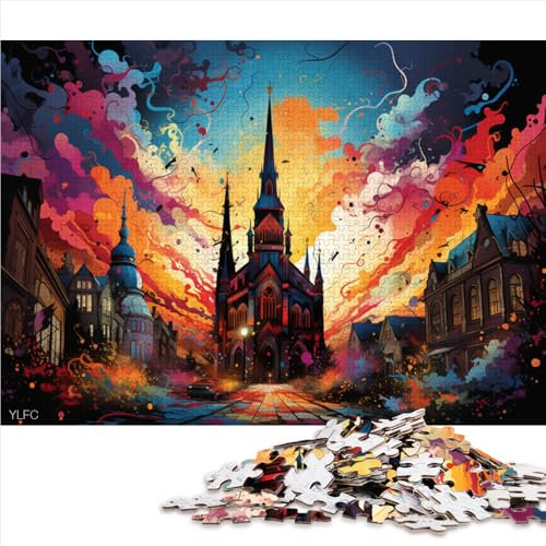 Puzzle mit 1000 Teilen, „Die Fülle des Göteborger Doms“, Papierpuzzle, für Erwachsene und Kinder ab 12 Jahren, tolles Geschenk für Erwachsene. Größe: 52 x 38 cm