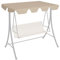 Home & Garden - Ersatzdach für Gartenschaukel Beige 188/168x145/110 cm-Möbelwahl