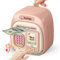 Tirelire Electronique pour Enfant Fille de 3 à 12 Ans - avec écran Tactile et Empreintes Digitales - Coffre Fort Enfant - Cadeau pour Filles et Garçons - Rose