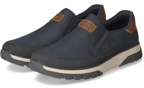 Rieker B9350-14 Slipper Kunstleder Herren in blau