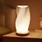 Focenat Nachttischlampe mit Holzsockel, 9-Stufig Dimmbare Nachttischlampe, Tischleuchte Minimalistische mit PLA Lampenschirm, Kleine Tischlampe mit Kabel, für Schlafzimmer Nachttisch Wohnzimme