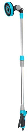 Jardibric - Lance Florale d'Arrosage Orientable Télescopique (71 cm - 95 cm) avec 6 Jets, Contrôle du Débit au Pouce et Gâchette Avant Activation