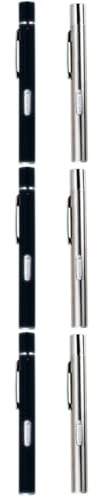 minkissy 3 Sätze Medizinische Taschenlampe Slot Spender Patchen Babylöffel Webstuhl Doppelte Dekoration Laterne Kammerdiener Uhrentaschen Zuteilung Ohren Polarisieren Rot Metall 2 Stück * 3