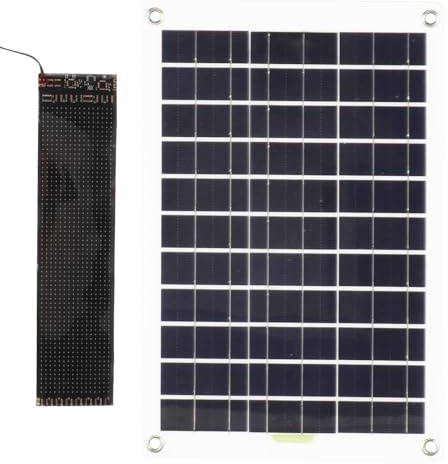 Tewzafiya Señal LED programable, señal de coche LED programable | de almacenamiento electrónico luminoso con panel solar,Señal digital para exterior interior, pantalla de visualización,