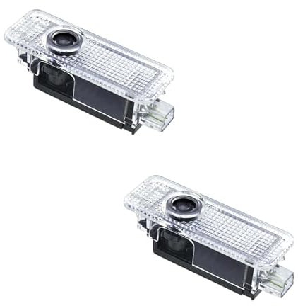 EIMINB Proiettore porta 2 pezzi, luce di benvenuto automobilistica, lampada per porta, luce di benvenuto illuminata dal basso verso l'alto, per serie BMW