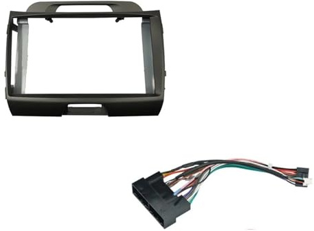 UYCHYTQR Fascia Autoradio da 9 Pollici per Kia per Sportage 2010-2015 Kit di Installazione per Pannello Stereo E Cornice per Cruscotto(Telaio con Cavo)