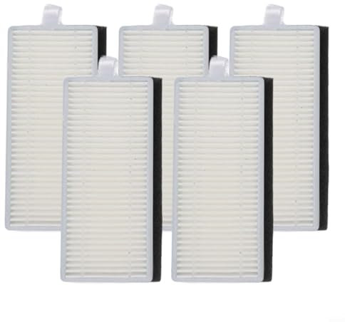 5er Set Filter für Cecotec für Conga 7490 und für Genesis Saugroboter Effektive Reinigungshilfe