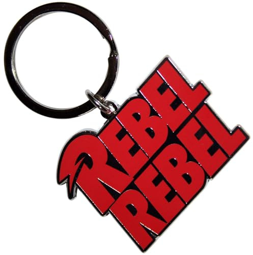 Rock Off officially licensed products David Bowie Rebel Rebel keyring Keychain One Size