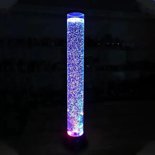 3ft Led Wasserblase Fisch Rohr Stehleuchte Mit 7 Farbwechsel Nachtlicht Gefälschtes Aquarium Tank Wasserturm Tank Qualle Licht Geschenk, 93cm/3ft