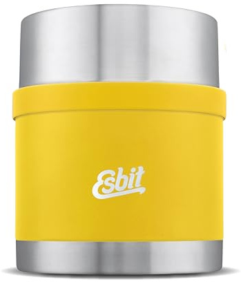 Esbit Thermobehälter Sculptor für Essen - Warmhaltebehälter 500 ml in Sunshine Yellow - aus Edelstahl für warme und kalte Speisen