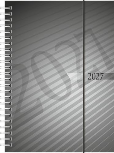 rido/idé 7021102907 Buchkalender Mod. futura 2 2027 A5, Kunststoff, anthrazit