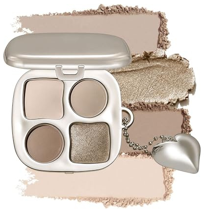 LuminaVerde Lidschatten Palette, Koreanische Make-up Blush Palette Neutral Nude Mit Spiegel, Matte Und Schimmer, Hochpigmentiert Langanhaltend Für Smokey Eye Und Kontur