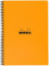 RHODIA 193108C - Quaderno a spirale (rilegatura integrale) Notebook Orange - A4+ 22,5 x 29,7 cm - a righe - 160 pag. staccabili - Carta Clairefontaine 80g/m² -Carta trattata morbida e resistente