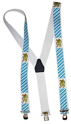 Hosenträger Oktoberfest Bayern Wiesenfest elastisch 110cm