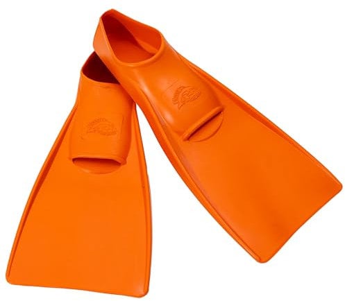 Flipper SwimSafe 1120 - Schwimmflossen für Kinder und Kleinkinder, in der Farbe Orange, Größe 26 – 28, aus Naturkautschuk, als Schwimmhilfe für unbeschwerten Schwimm- und Badespaß