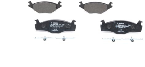 Bosch BP736 - Brake Pads Car Front Axle - 1 Set of 4 Pads | Bosch Quality - Reduced Noise and Dust - ECE-R90 Certified - Copper-Free