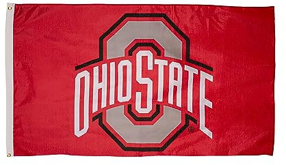 BSI Products, Inc. Ohio State Buckeyes Flagge, 7,6 x 12,7 cm, Fußball-Anlass, Polyester, 152,4 x 91,4 cm