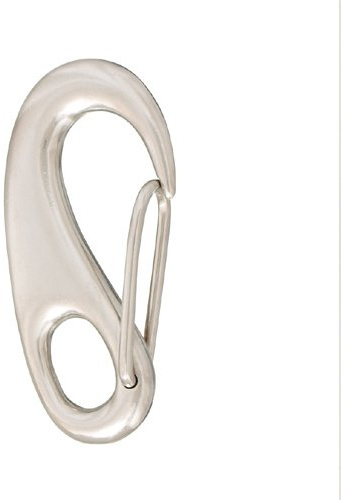 Yacht Steel Edelstahl Karabinerhaken mit Fester Öse (Surf Snap) 32mm