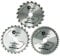 Dapetz ® 3 Piece TCT Circular Saw Blade Set 235 x 30-25, 16mm Rings (Wood Blade, Metal Cutting Blade, TCT Saw Blade) - TungstenCarbide Tipped Blade Cuts Wood, Metal and Plastic