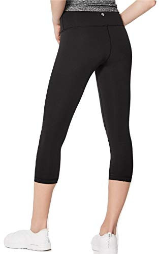 Lululemon Wunder Under Crop Yogahose mit hoher Taille, Damen, Schwarzer Luxtreme, 10