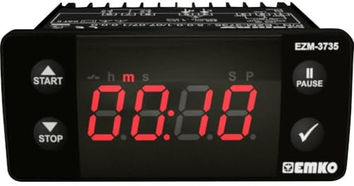 Emko EZM-3735.5.00.0.1/07.07/1.0.0.0 Minuteur Afficheur minuterie 4 Chiffres, 1 Sortie de Relais