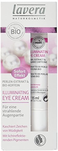 lavera Illuminating Eye Cream Perle - Sofort Effekt Augencreme, 15 ml