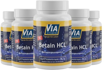 Betain HCL 5-er Sparpack von Viavitamine