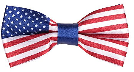 cravateSlim Papillon Bandiera Americana - Bandiera USA