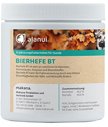 alanui Bierhefe BT (Biertreber) für Hunde, 250 g Dose