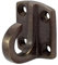 Kanirope® Wandhalter mit Haken Bronziert für Absperrkordel Absperrseile Treppenseile Handlaufseile