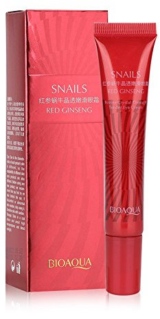 Sonew Augencreme Gegen Falten und Augenringe, Snail Repair Augencreme Ginseng Secretes Mucus Extract Augenserum für feuchtigkeitsspendende dunkle Kreise Schwellungen Falten schlaffe Hautalterung