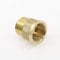 NO LOGO LSB-fittings, 1pcs Copper M/F 1/8,1/4,3/8,1/2 3/4 BSP Male to Female Threaded Brass Coupler Adapter Brass Pipe Fitting (Color : 02 M x 02 F)