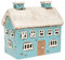 Village Pottery Blue House Tealight Holder
