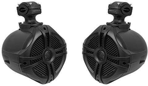 Rockville Pair RWB70B Black 6.5 250w Marine Wakeboard 360° Swivel Tower Speakers