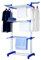 TALK-POINT Mobiler Turm- Wäscheständer, Wäschetrockner, Wäscheturm | 18 Meter Wäscheleine, klappbar, mobil | mit Seitenflügel | für Innen & Außen (blau)
