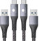 USB C Câble CONMDEX[2Pack 3,3 ft] Type C Câble Android Auto 3.1 Gen2 USB A à C 3A Charge rapide Câble de transfert de données de synchronisation 10Gbit/s pour Samsung Galaxy S22 S21 Note 20/Note 10 1M
