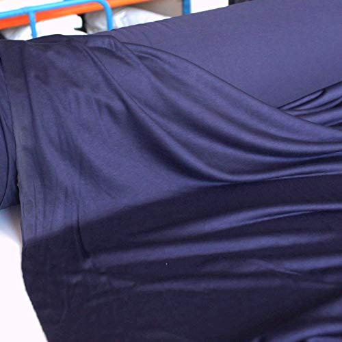 TOLKO 50cm Baumwoll-Jersey Stoff für Shirt Kleid Rock | Weich Blickdicht knitterarm elastisch | 150cm breit Jersey Baumwollstoff Jersey Stoff Meterware Stoffe zum Nähen