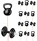 AK Giftshop Gym Weights Birthday Party Food Cupcakes Picks Decorations Toppers (Pack of 14)