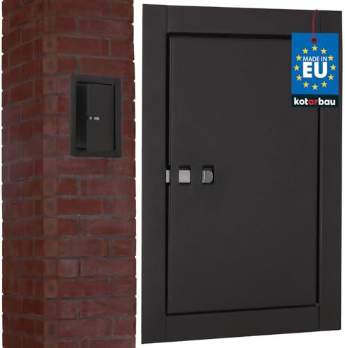 KOTARBAU® Kamintür Braun Revisionsklappe Revisionstür Wartungstür Reinigungsklappe Wartungsöffnung Revitür 13x20,5 cm