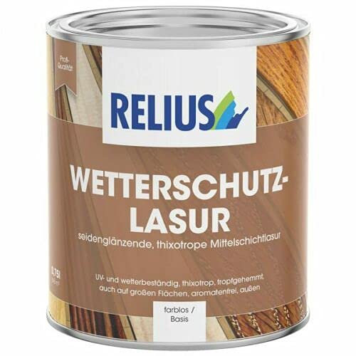 WETTERSCHUTZLASUR Holzlack glänzend transparent 0,750 ml