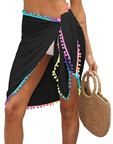Loalirando Wrap de Plage Femme à Frange Couverture Maillot de Bain Cache Bikini Vacances Plage
