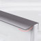 Concealed Aluminum Cabinet Handles,Modern Style Finger Edge Pull,Drawer Handles,Hidden Cabinet Kitchen Knobs,Furniture Hardware,for Bedroom,Kitchen,Bathroom,Living Room,Gray (Length:400mm)