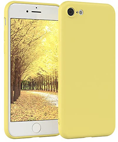 EAZY CASE - Silikonhülle für iPhone SE 2022 / SE 2020, iPhone 7/8 Hülle Silikon Case Gelb weich stoßfeste Handyhülle Schutzhülle mit Kameraschutz Dünn Premium Schutz Cover TPU Bumper in Pastellgelb