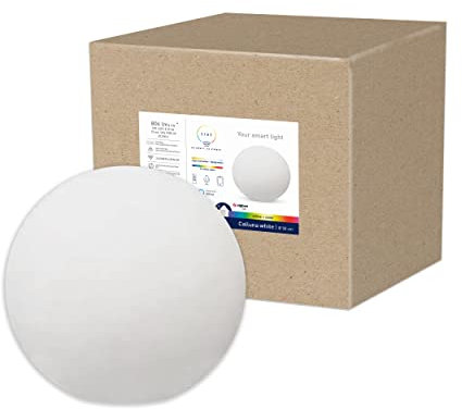 tint Smarte Outdoor LED Leuchtkugel Calluna Ø 50cm, Gartenkugel, Kugelleuchte, Farbwechsel RGB, E27 Fassung, ip44 für Außen, Zigbee, funktioniert mit Alexa, Optik: weiß…