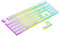 Ranked Pudding PBT-Tastenkappen | 112 Double Shot Transluzent ANSI US- und ISO-Layout | OEM-Profil für mechanische RGB-Gaming-Tastatur (Weiß)