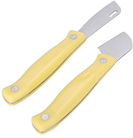 Nimomo Coltello da innesto da 2 Pezzi Set di coltelli da innesto in Acciaio ad Alto tenore di Carbonio per piantine e Alberi da frutto