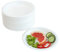 Piatti Carta Bianco Piatti Usa e Getta Piatti di Carta Biodegradabili e compostabili Riciclabile Bagassa di Canna da Zucchero Ecologici Piatti (22,8CM, 100PCS)